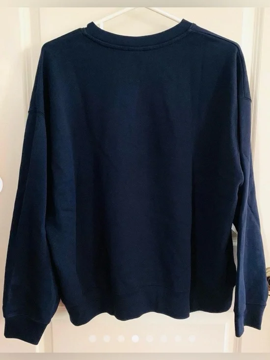 UNIQLO x Mofusand Teddy Bear Cat Navy Sweatshirt - Picture 2 of 5